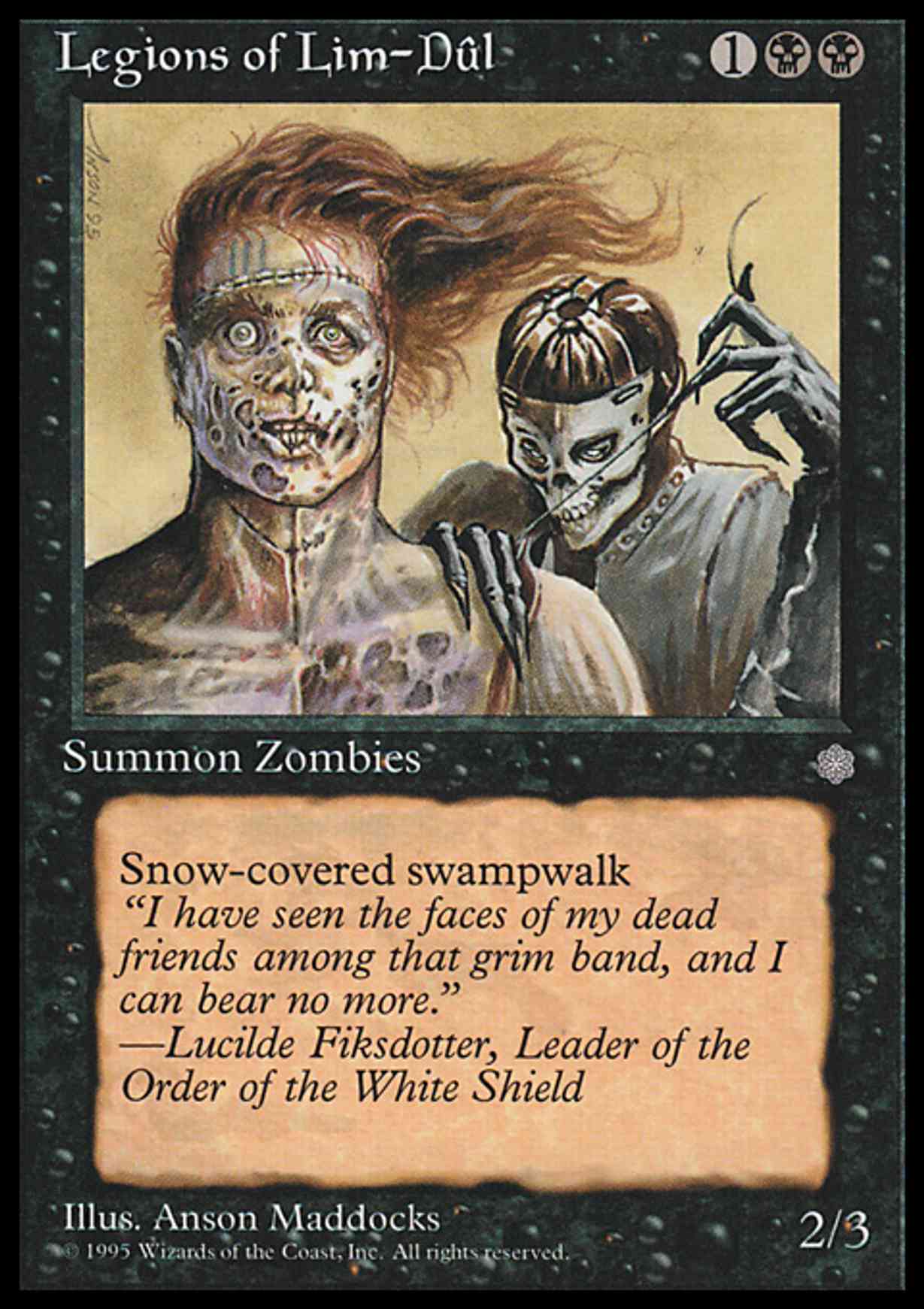 Legions of Lim-Dul magic card front