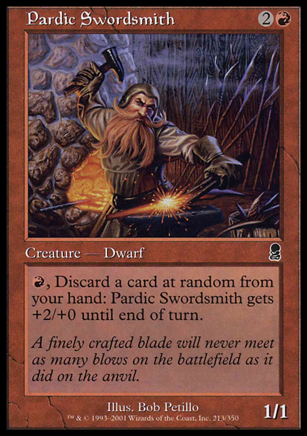 Pardic Swordsmith magic card front