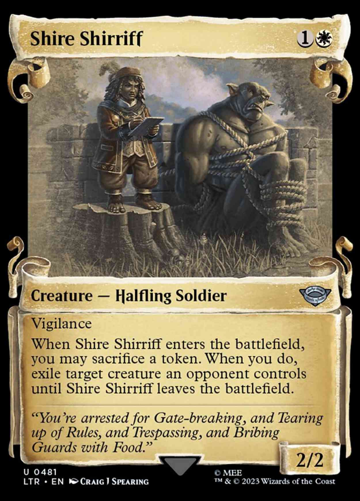 Shire Shirriff (Showcase Scrolls) magic card front