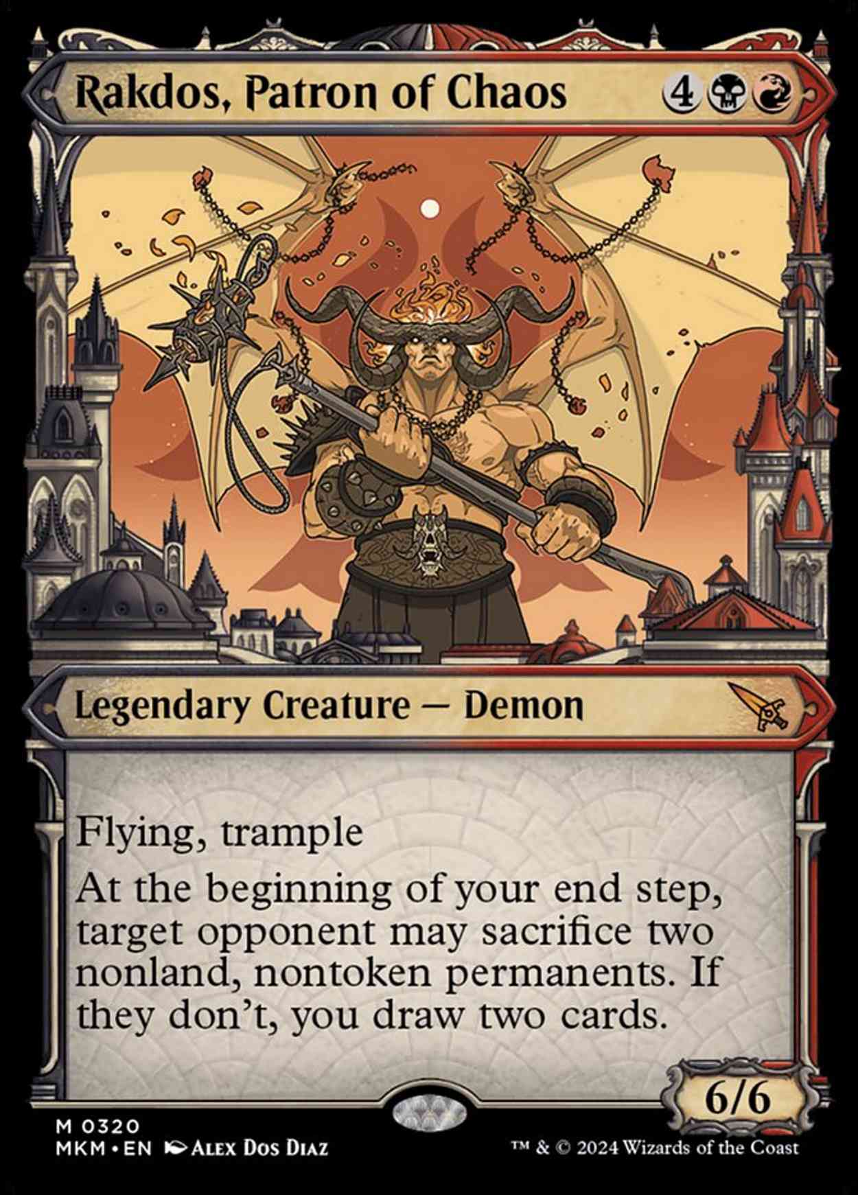 Rakdos, Patron of Chaos (Showcase) magic card front