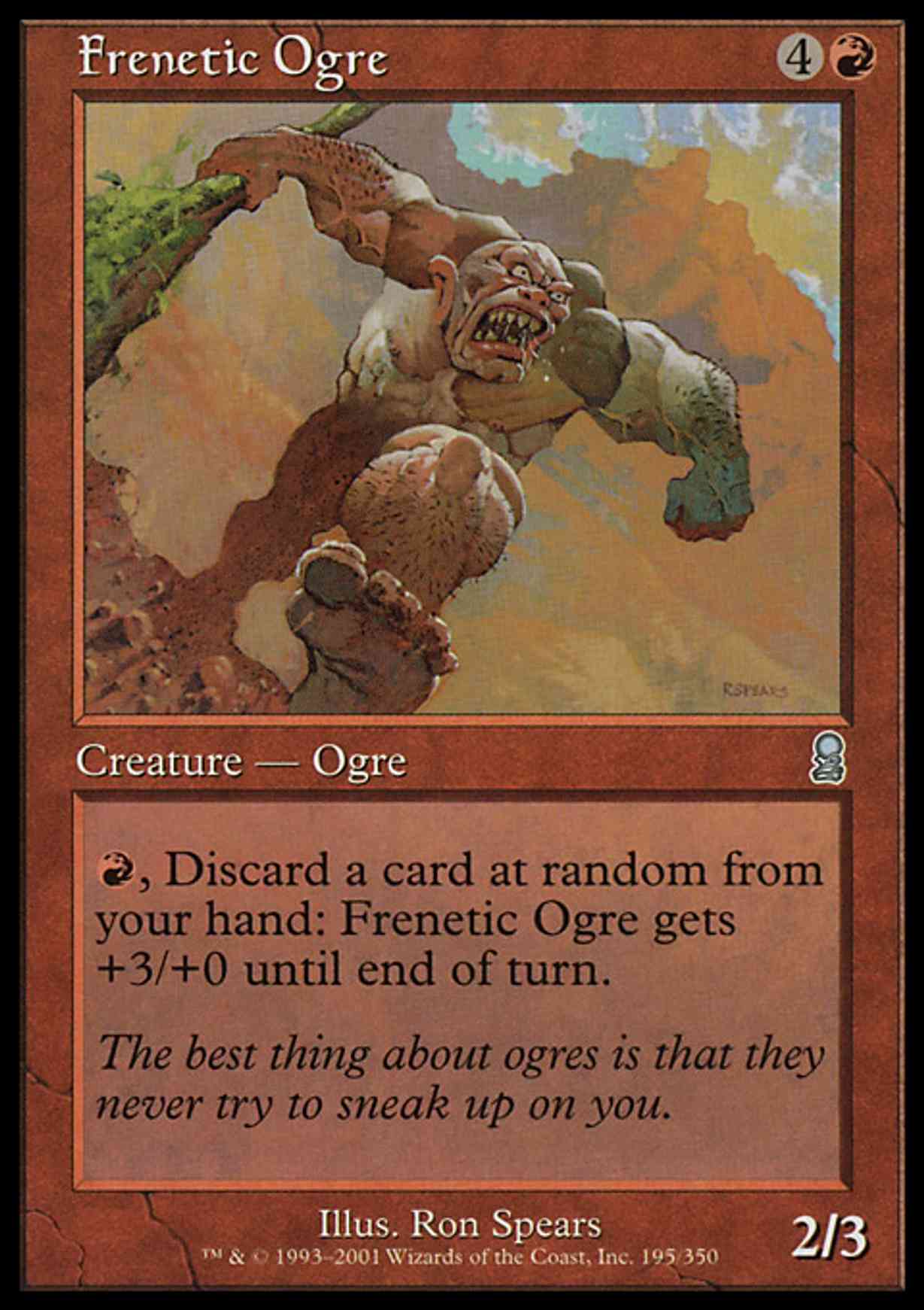 Frenetic Ogre magic card front