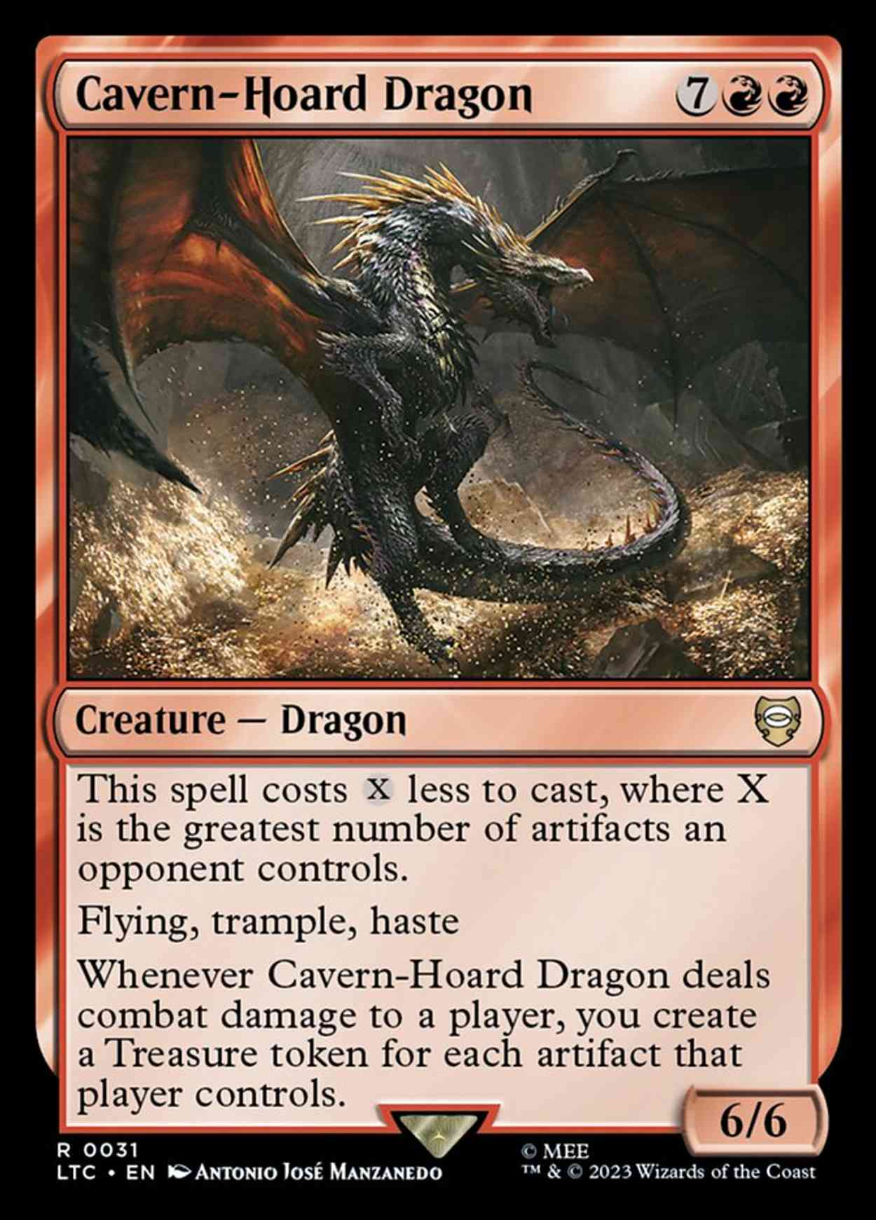 Cavern-Hoard Dragon magic card front