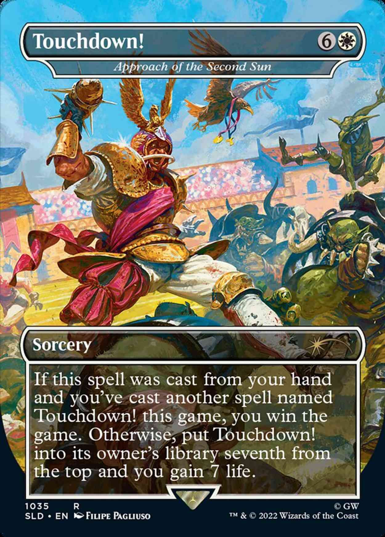 Touchdown! - Approach of the Second Sun (Borderless) magic card front