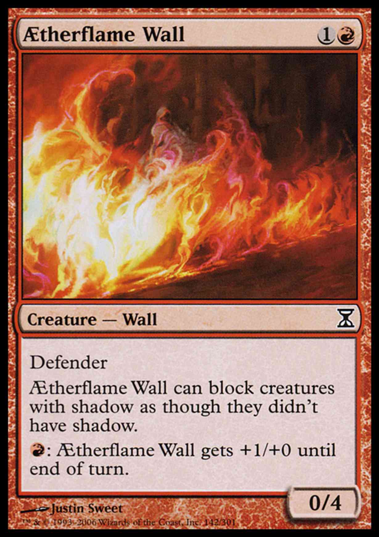 Aetherflame Wall magic card front