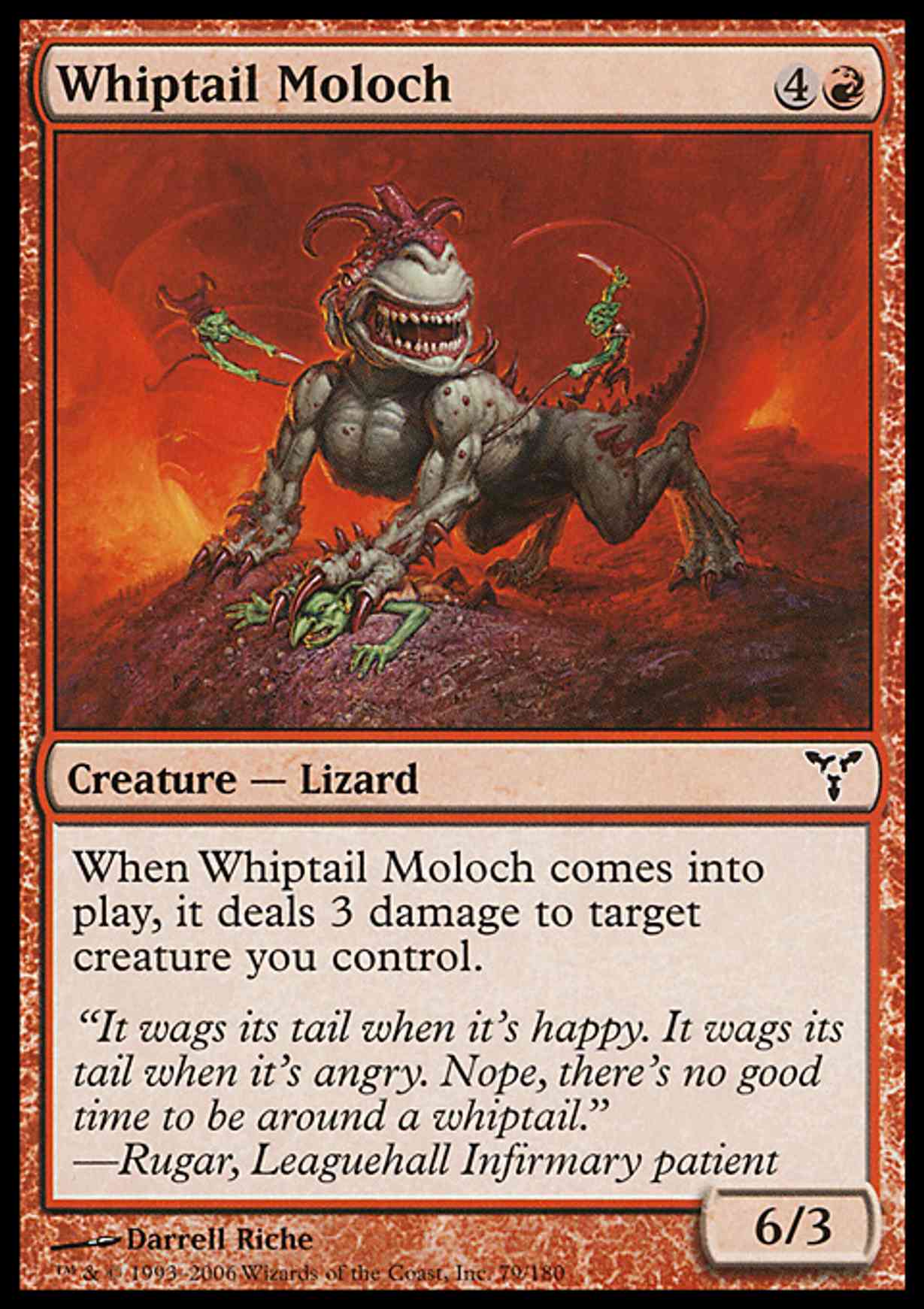 Whiptail Moloch magic card front