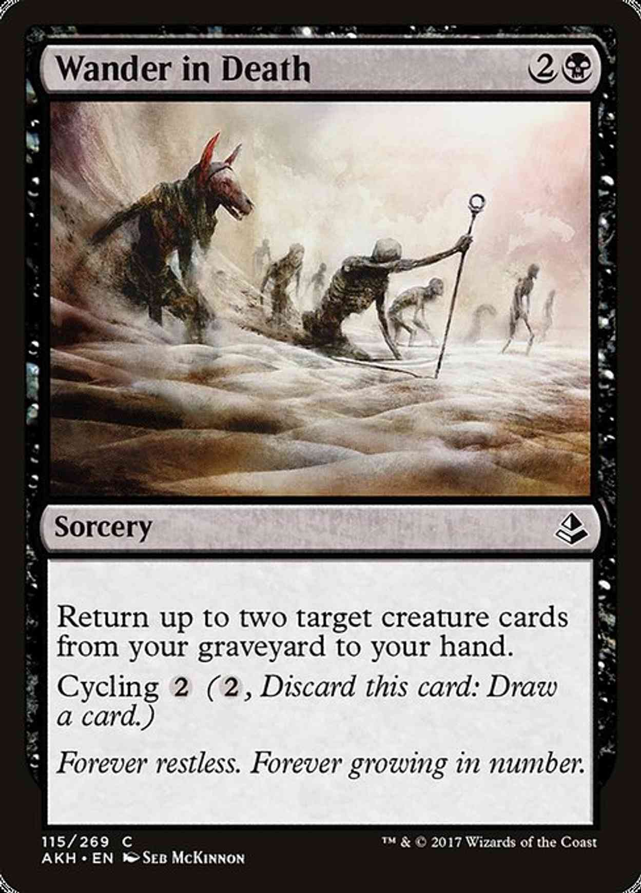 Wander in Death magic card front