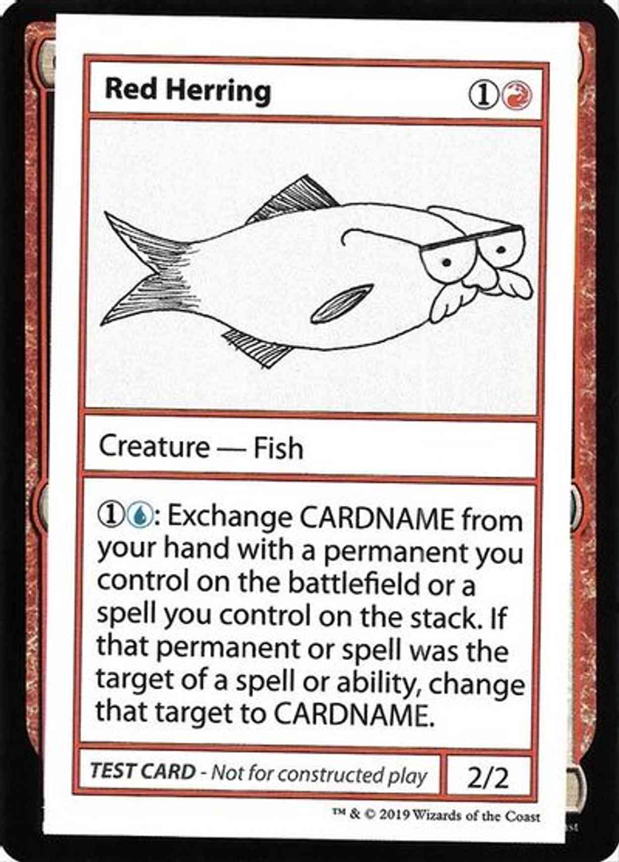 Red Herring (No PW Symbol) magic card front