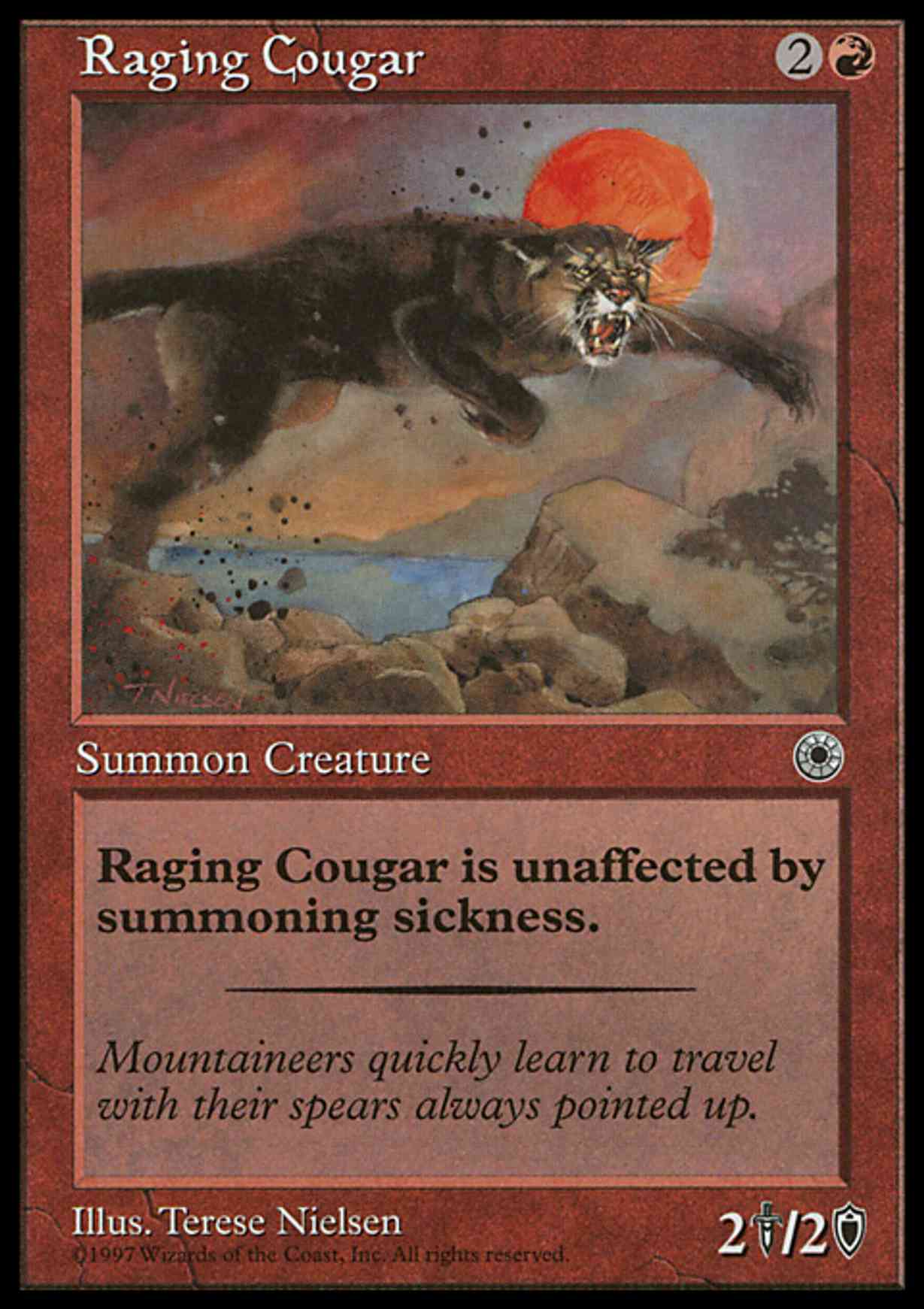 Raging Cougar magic card front