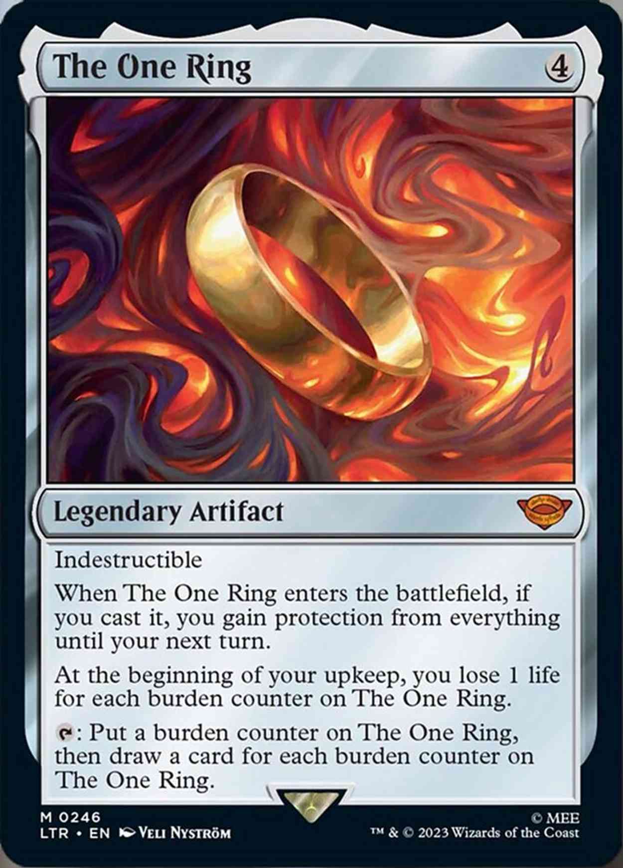 The One Ring magic card front