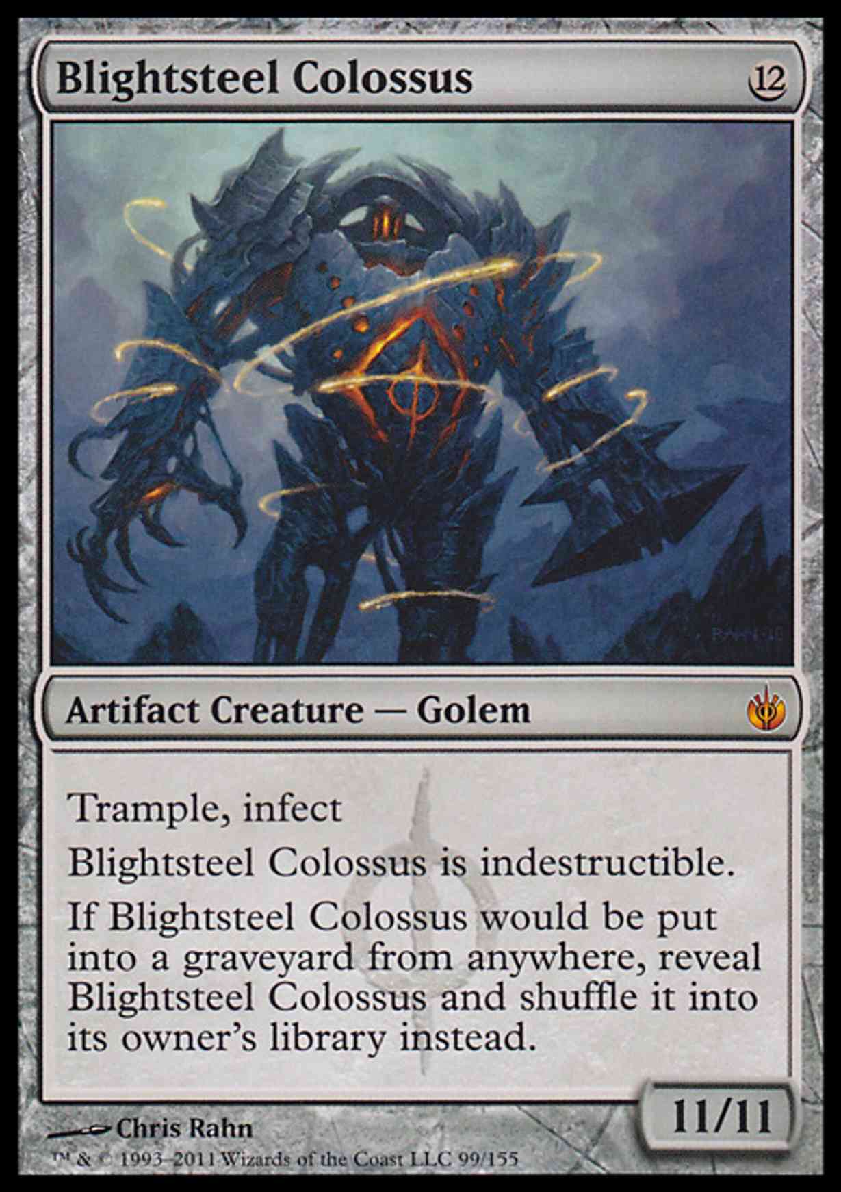 Blightsteel Colossus magic card front