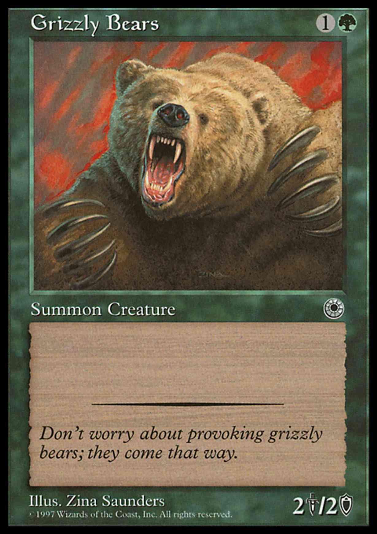 Grizzly Bears magic card front