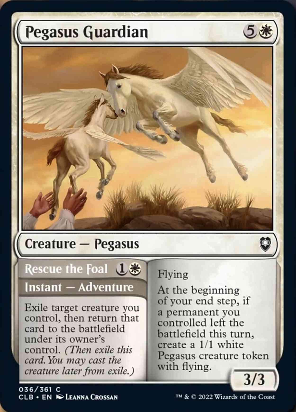 Pegasus Guardian magic card front