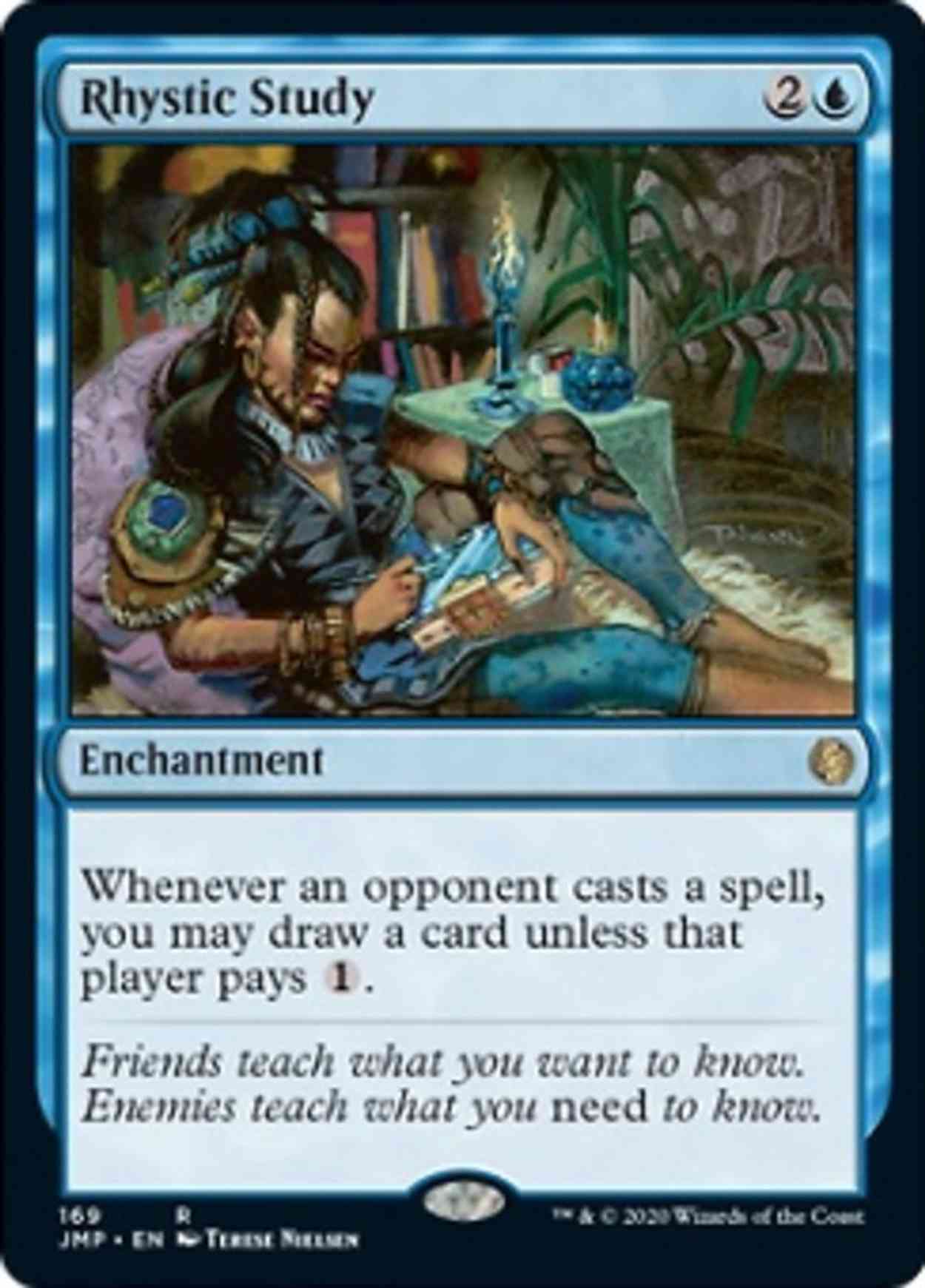 Rhystic Study magic card front