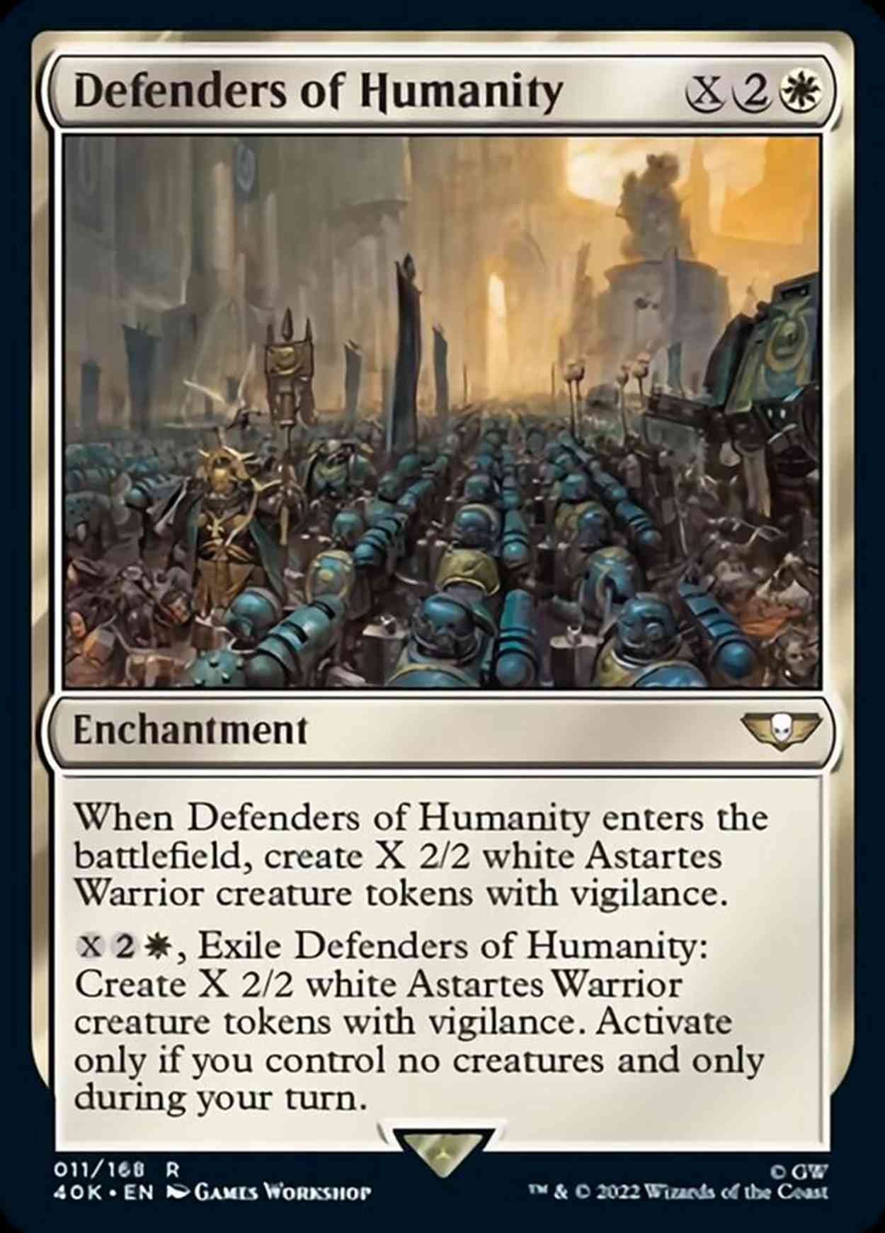 Defenders of Humanity magic card front
