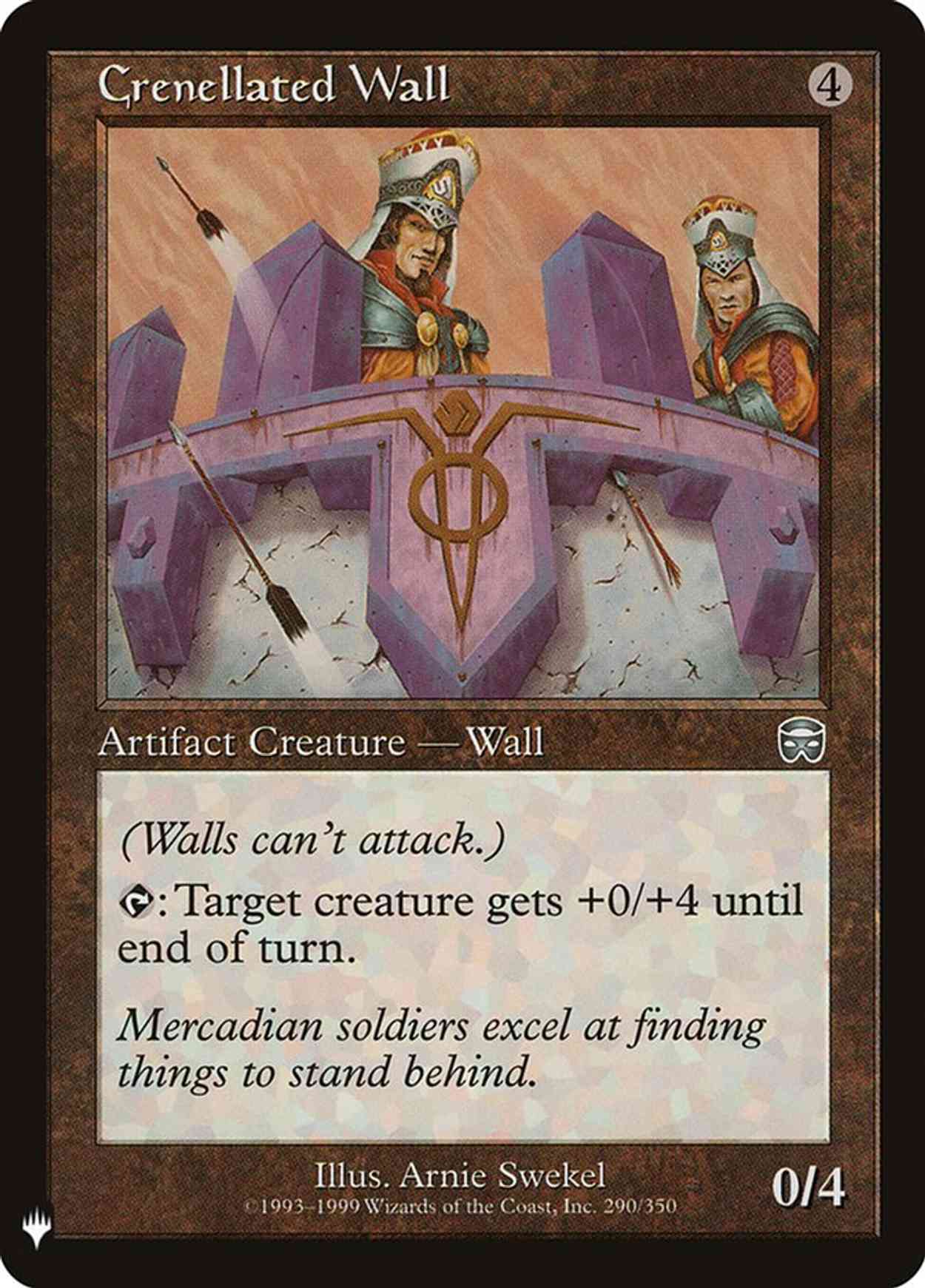 Crenellated Wall magic card front