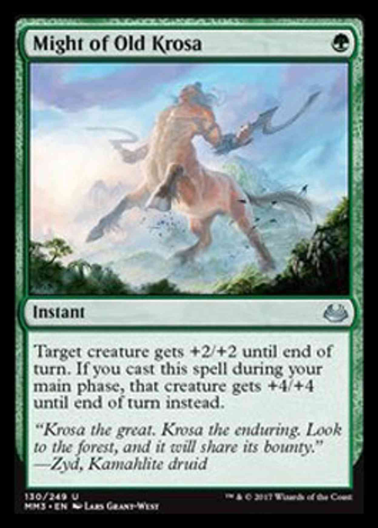 Might of Old Krosa magic card front