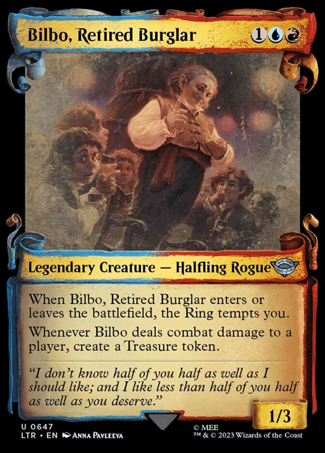 Bilbo, Retired Burglar (Showcase Scrolls) magic card front