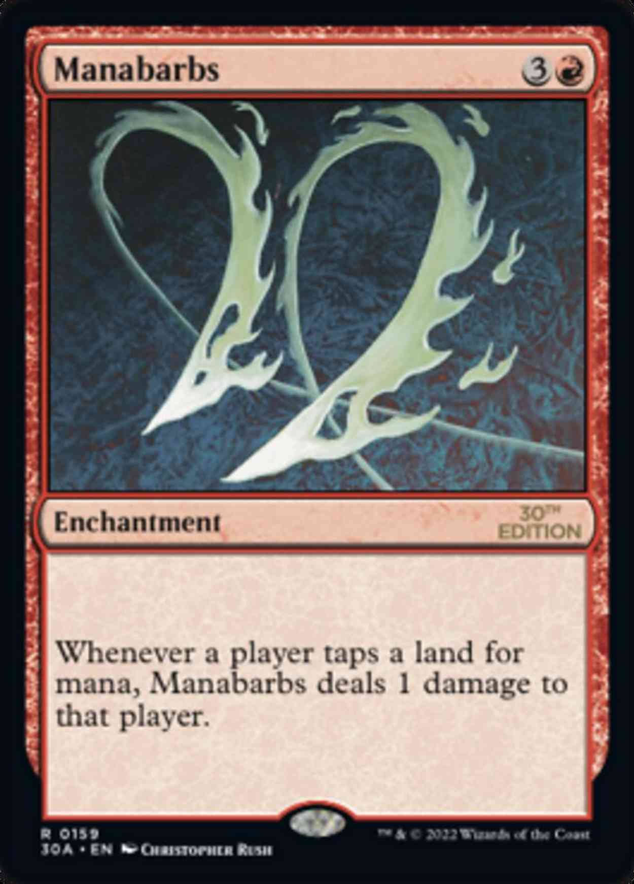 Manabarbs magic card front