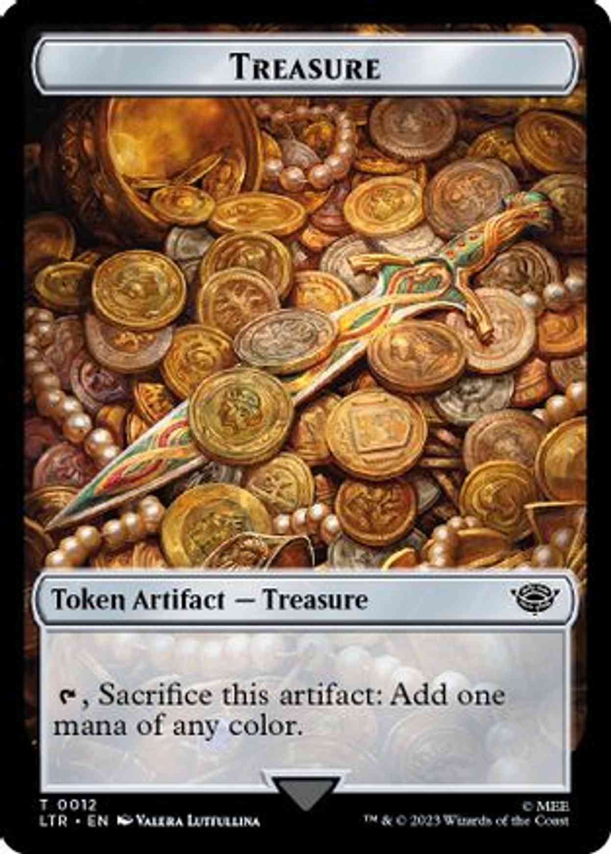 Treasure Token magic card front
