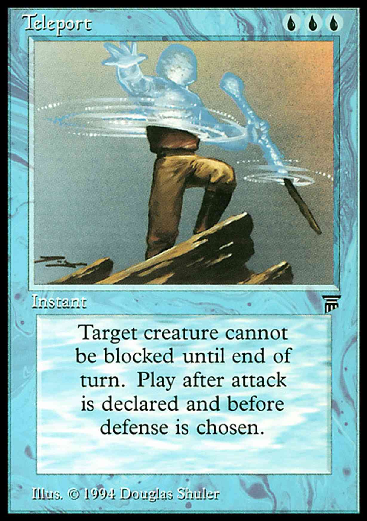 Teleport magic card front