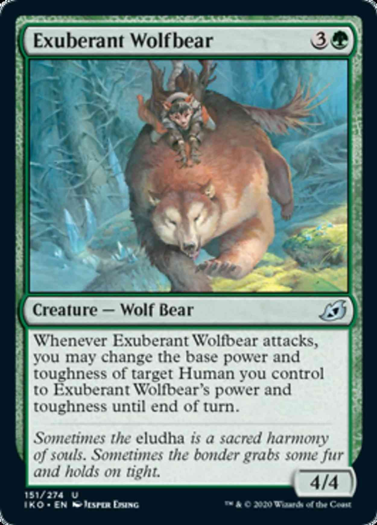 Exuberant Wolfbear magic card front