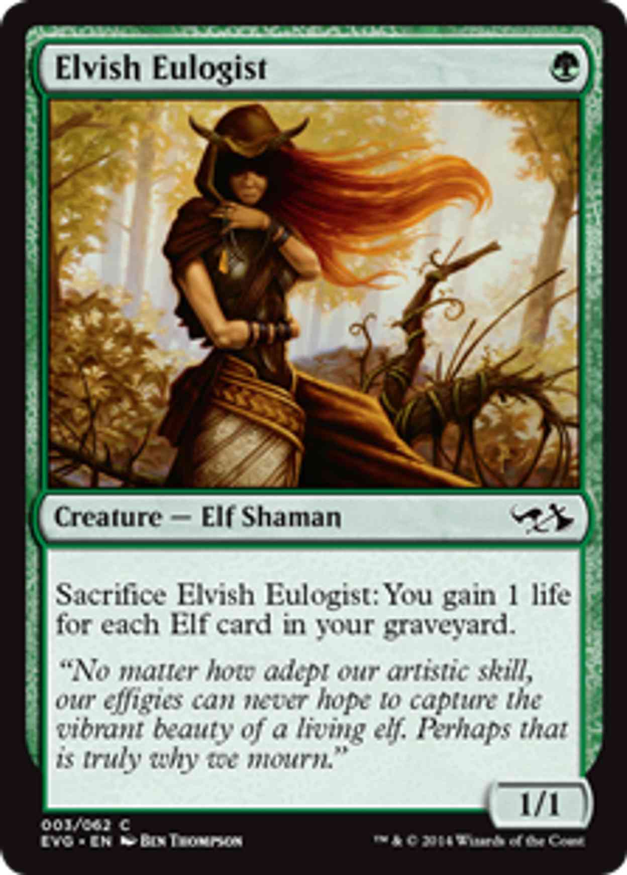 Elvish Eulogist magic card front