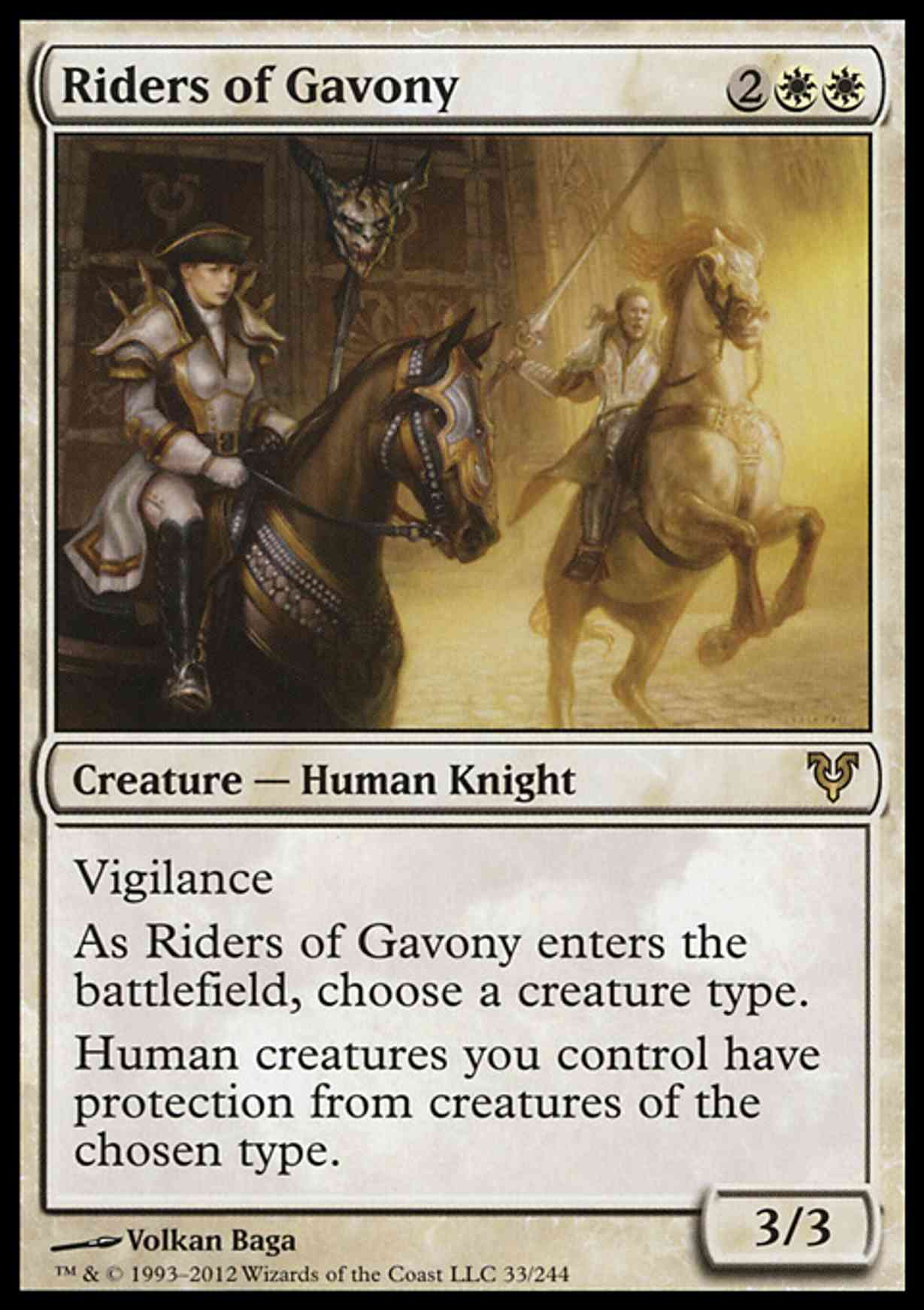 Riders of Gavony Price from mtg Avacyn Restored