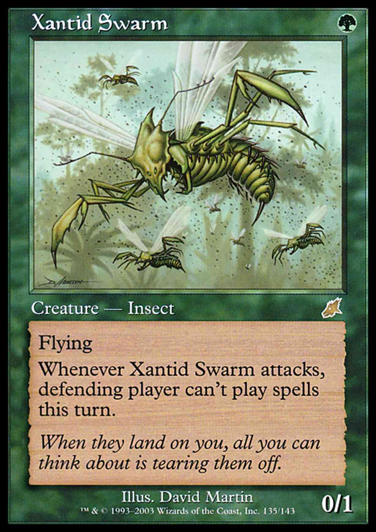 Xantid Swarm magic card front