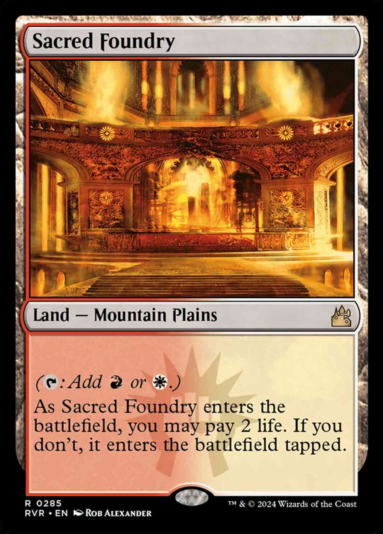 Sacred Foundry magic card front