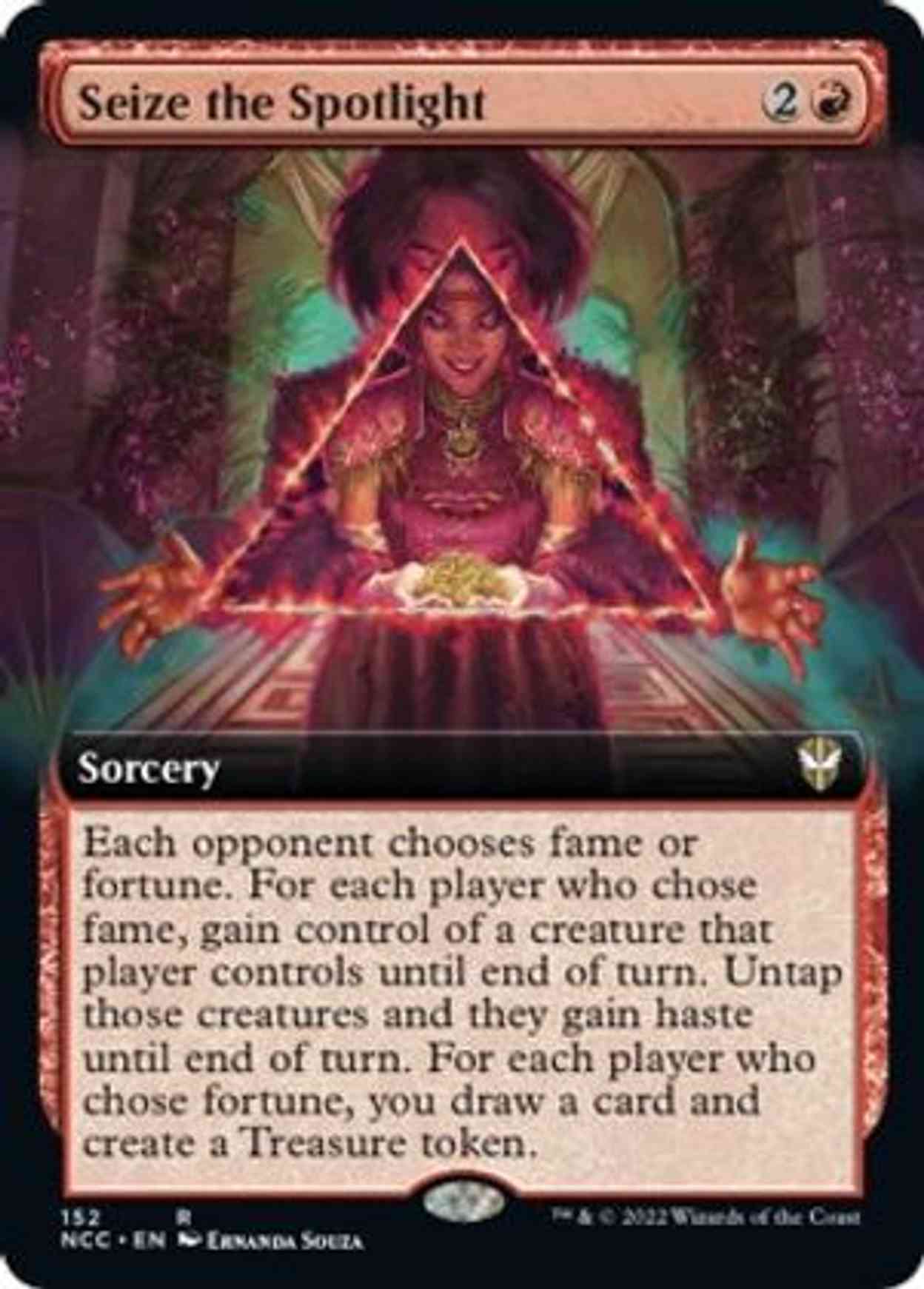 Seize the Spotlight (Extended Art) magic card front
