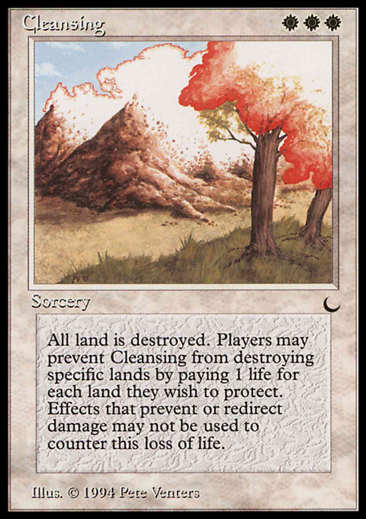 Cleansing magic card front