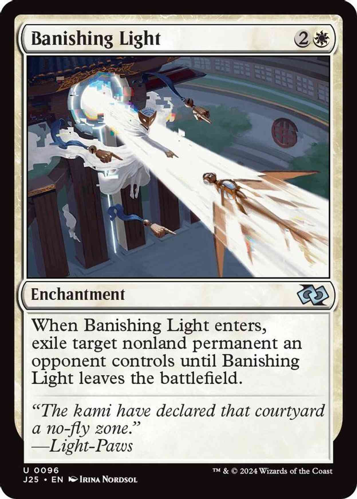 Banishing Light magic card front