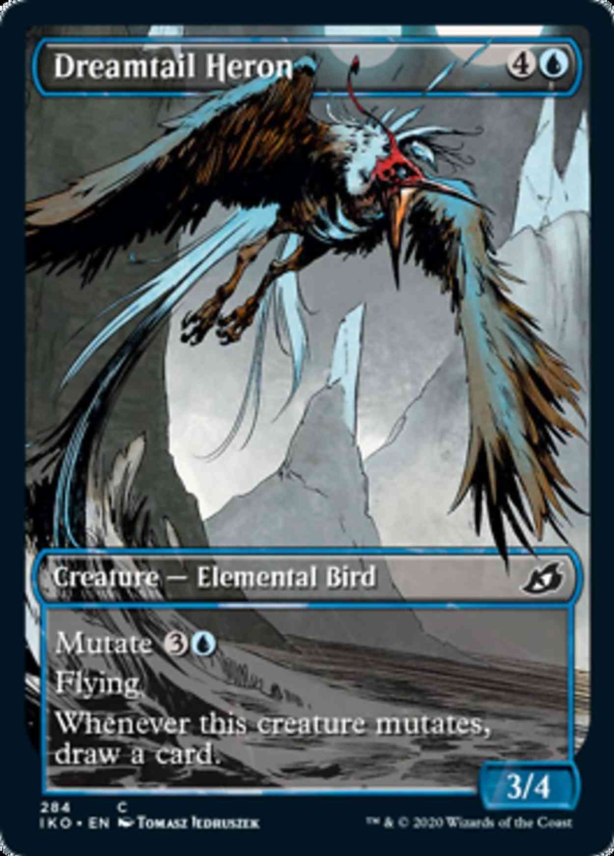 Dreamtail Heron (Showcase) magic card front