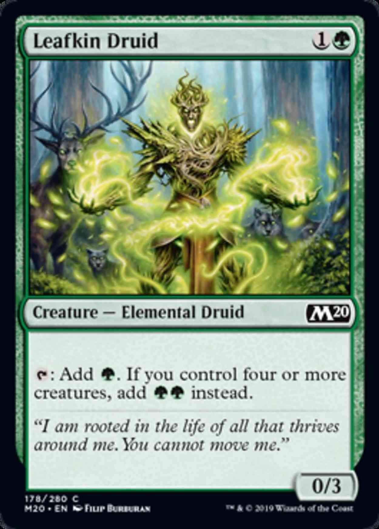 Leafkin Druid magic card front