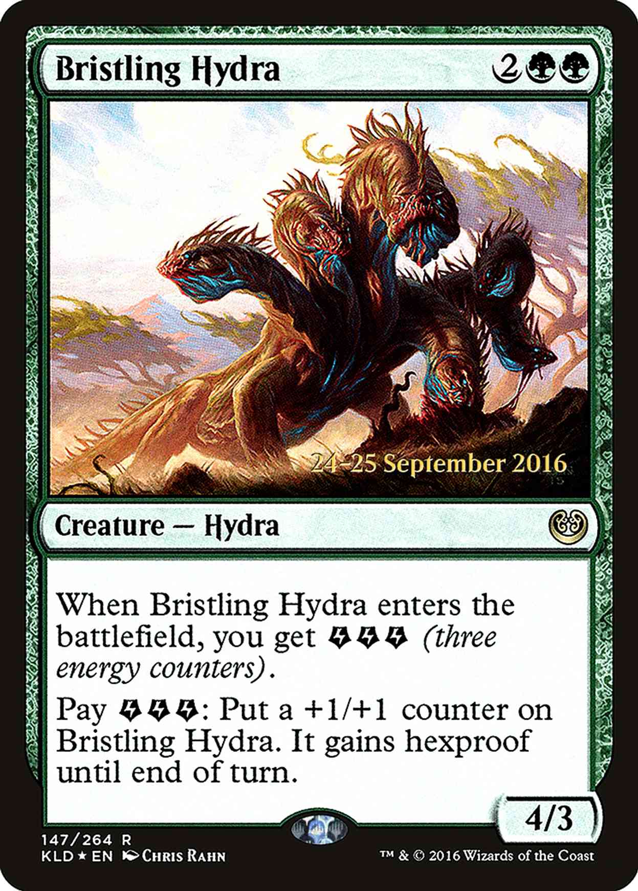 Bristling Hydra magic card front