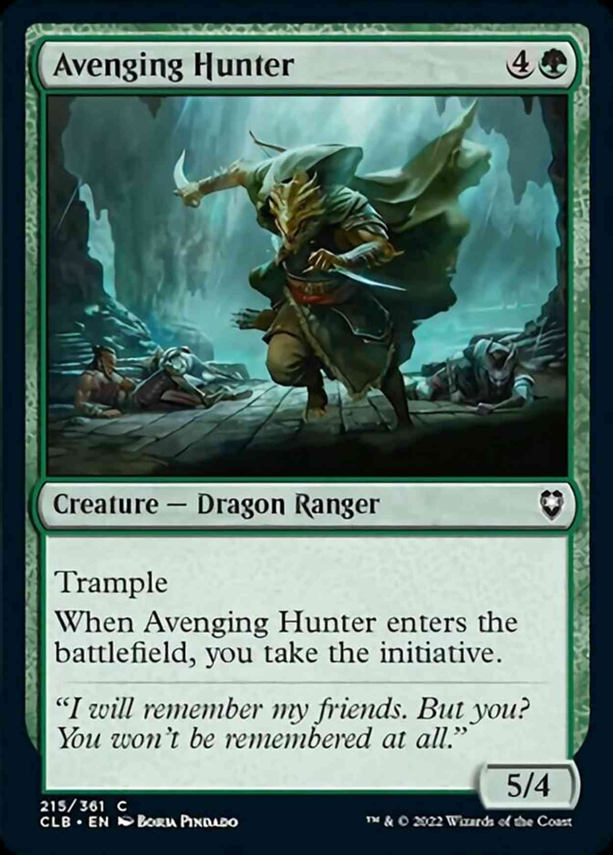 Avenging Hunter magic card front