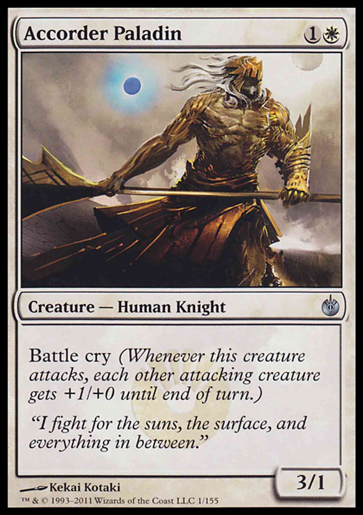 Accorder Paladin magic card front