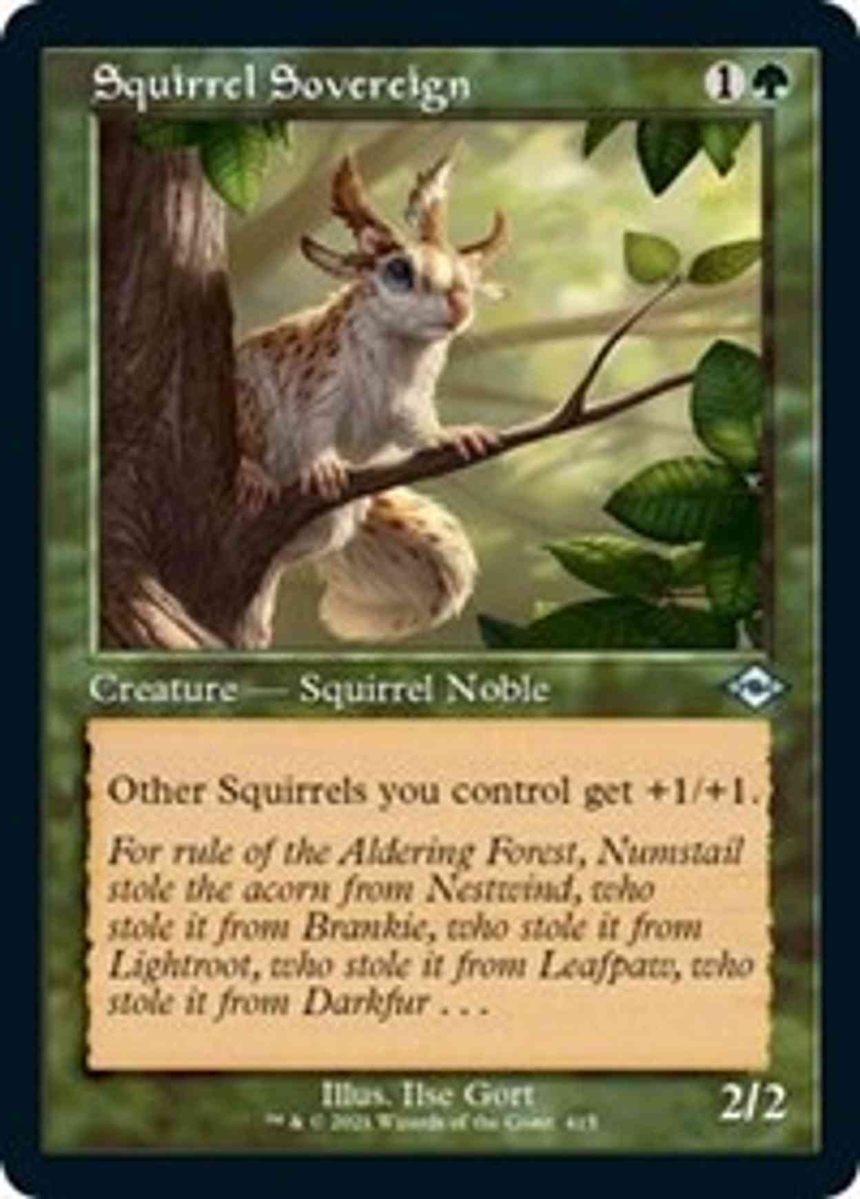Squirrel Sovereign (Retro Frame) (Foil Etched) magic card front