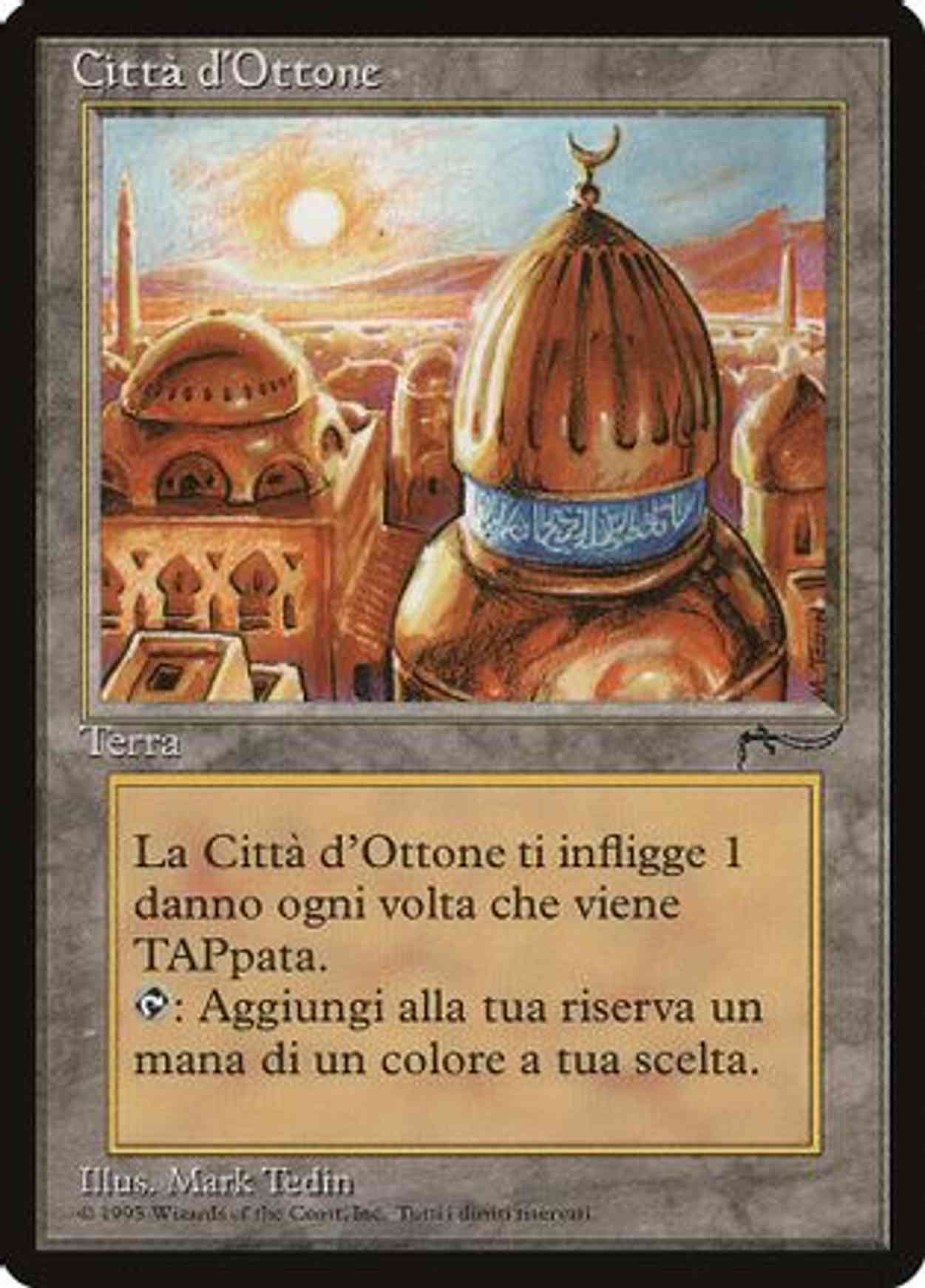 City of Brass (Italian) - "Citta d'Ottone" magic card front
