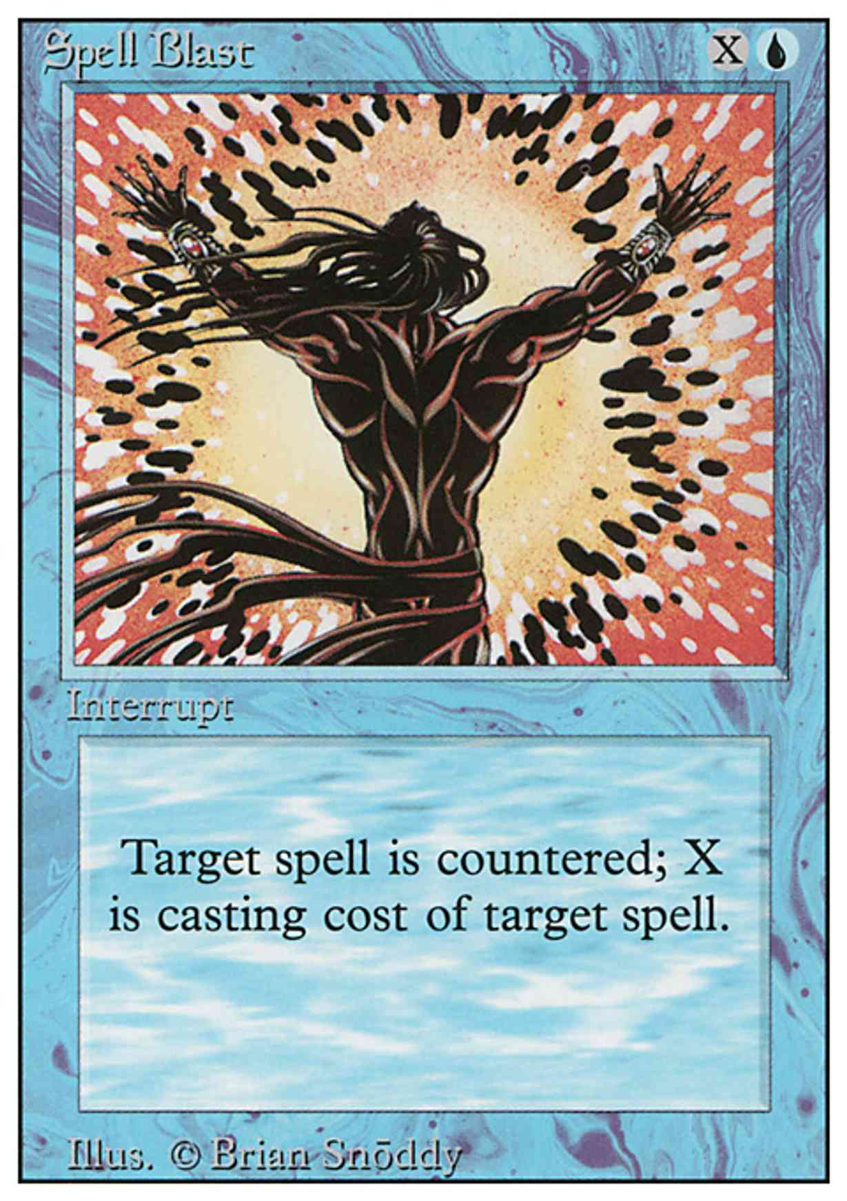 Spell Blast magic card front
