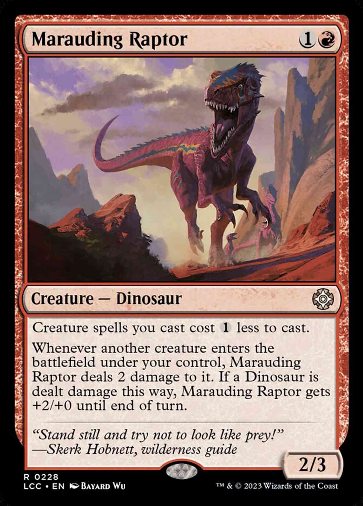 Marauding Raptor magic card front