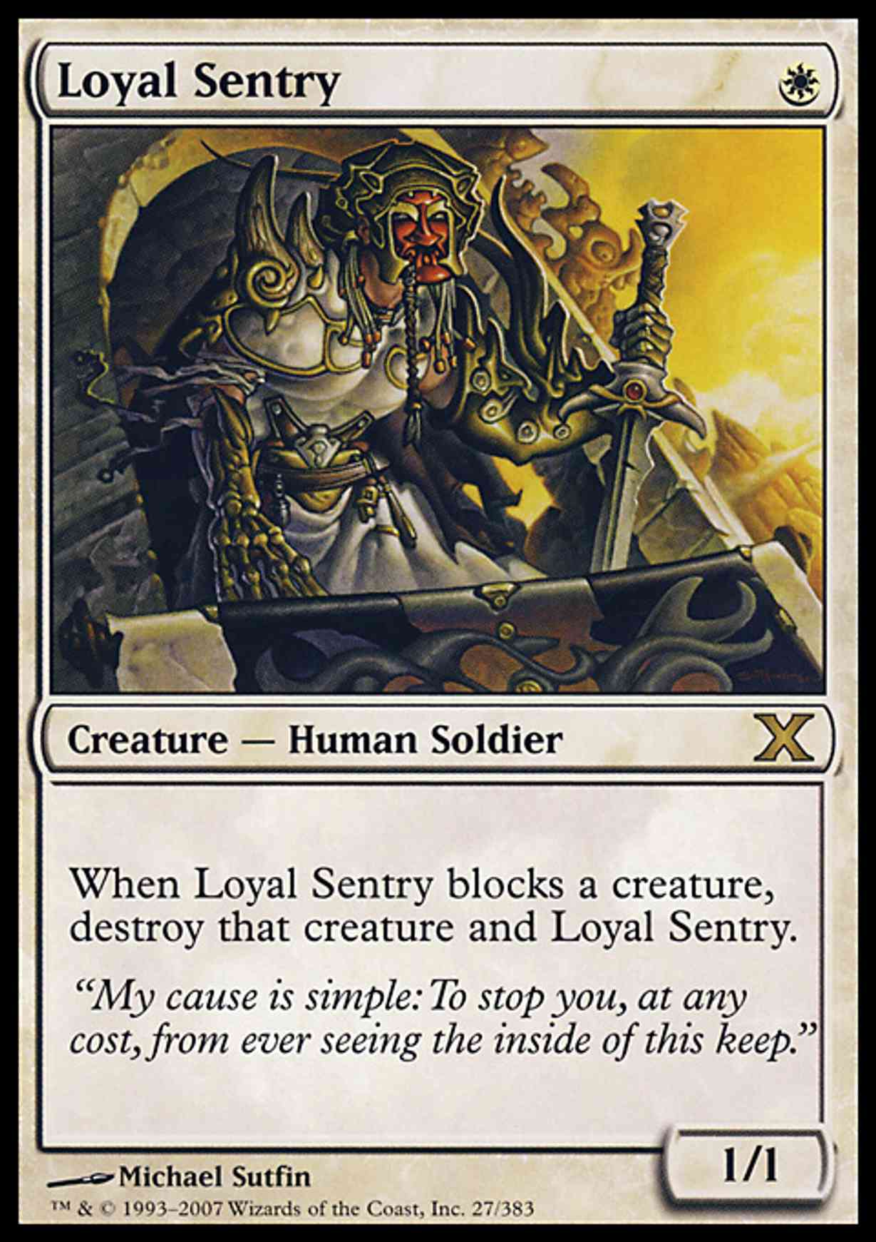 Loyal Sentry magic card front