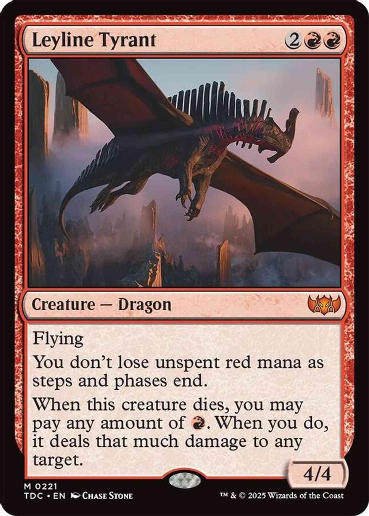 Leyline Tyrant magic card front