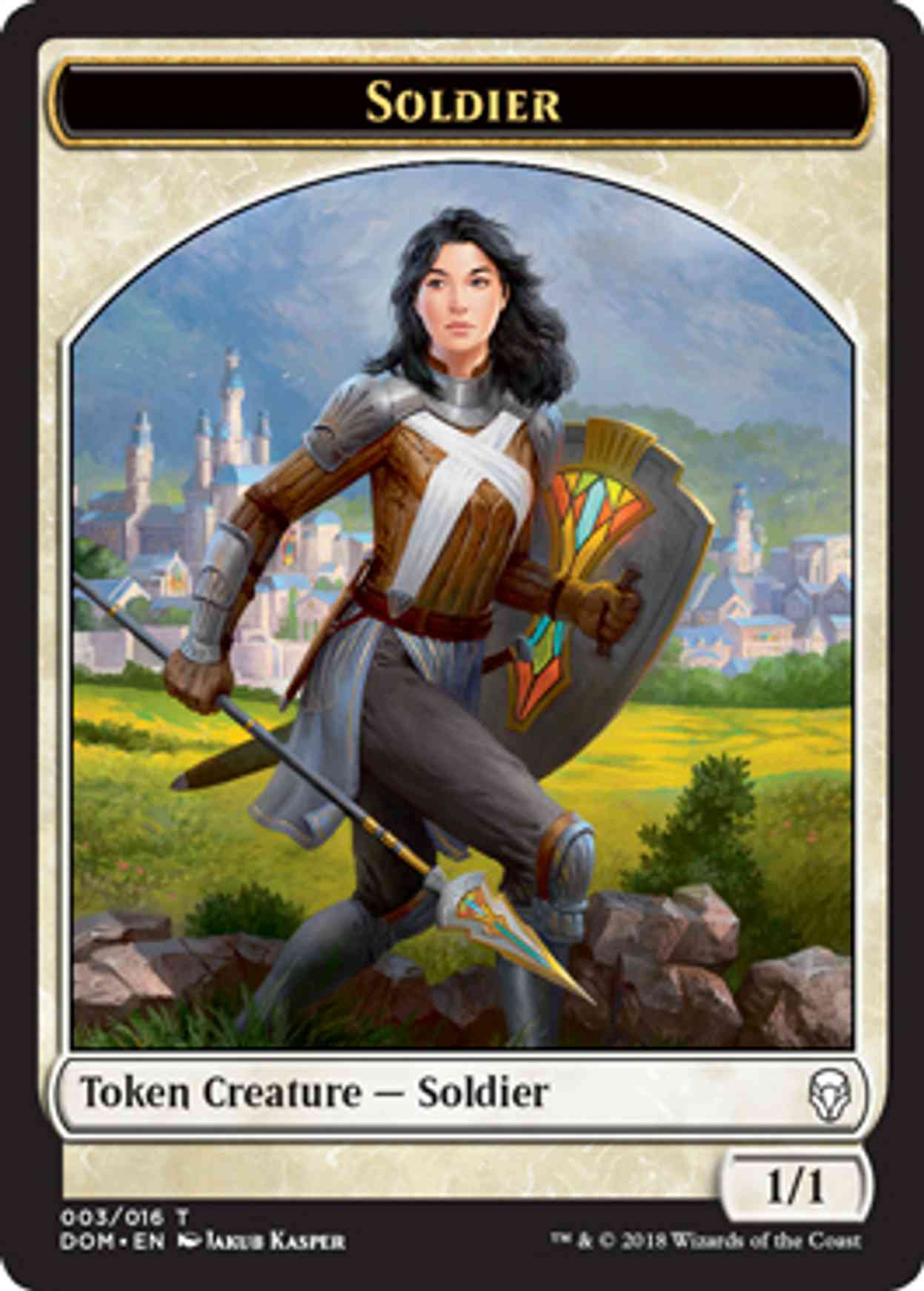 Soldier Token magic card front