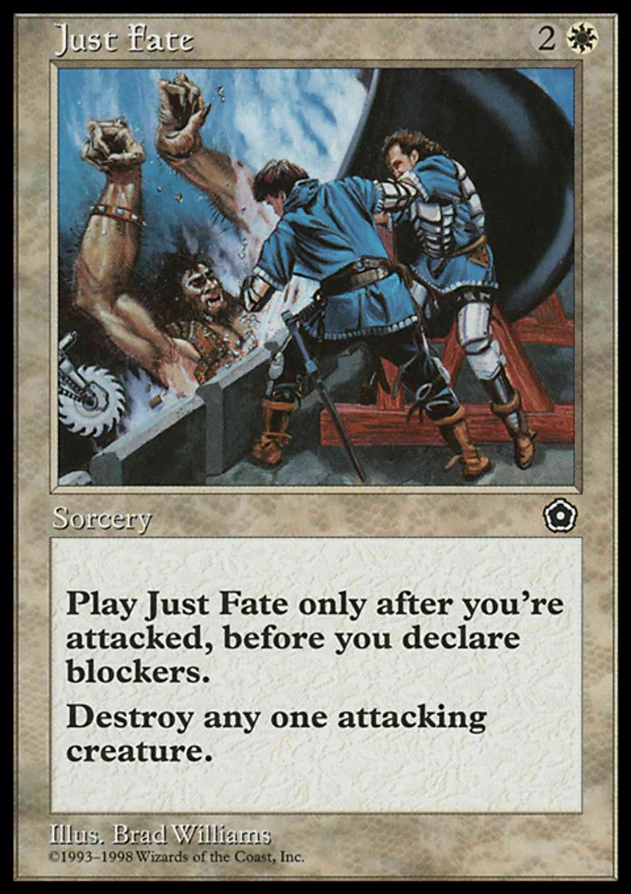 Just Fate magic card front