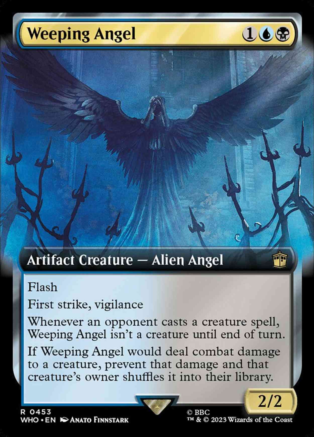 Weeping Angel (Extended Art) magic card front