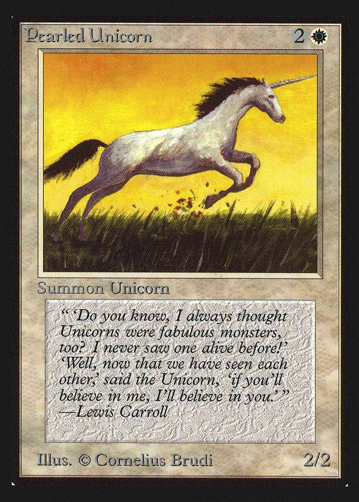 Pearled Unicorn (CE) magic card front