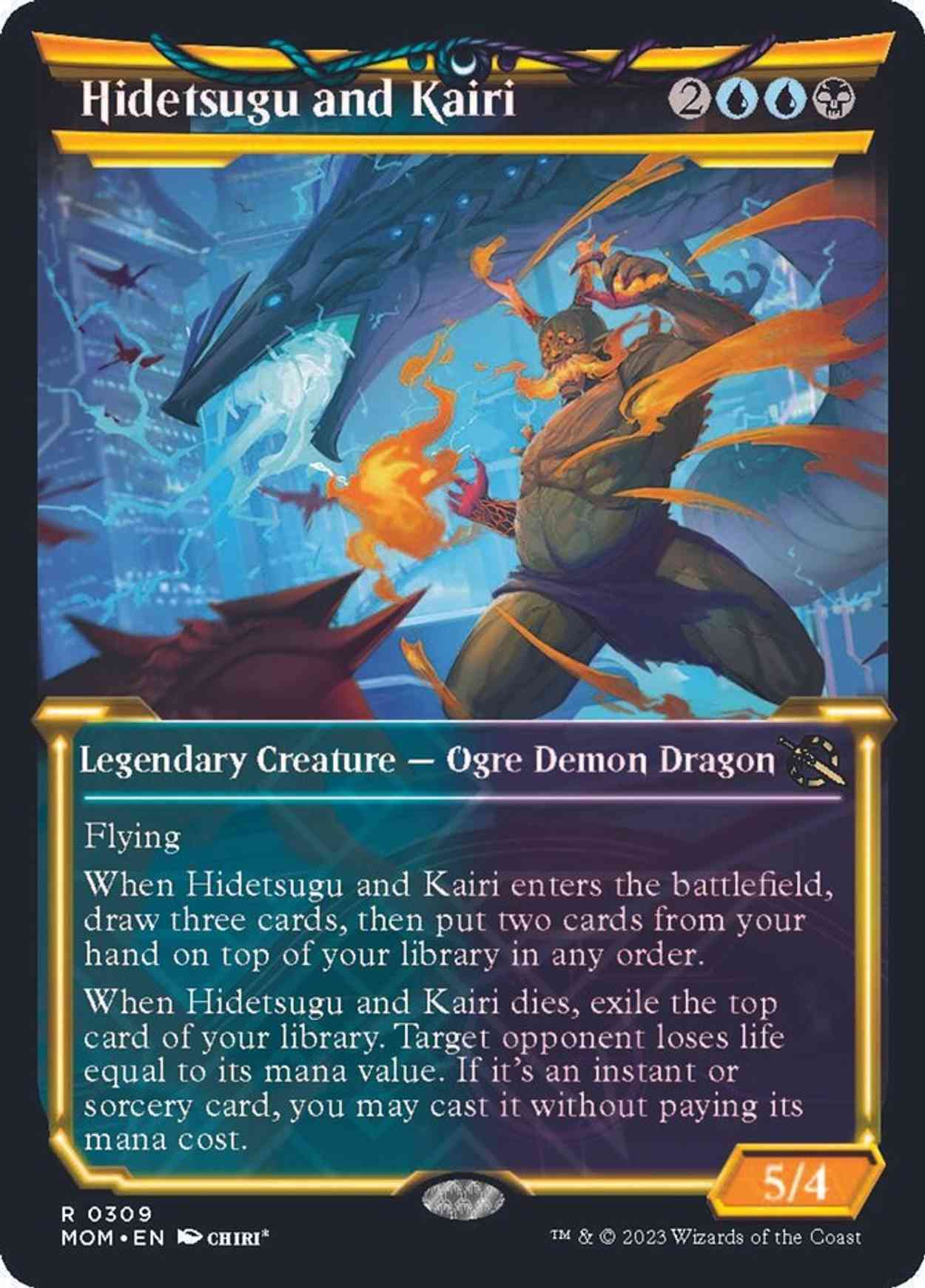 Hidetsugu and Kairi (Showcase) magic card front