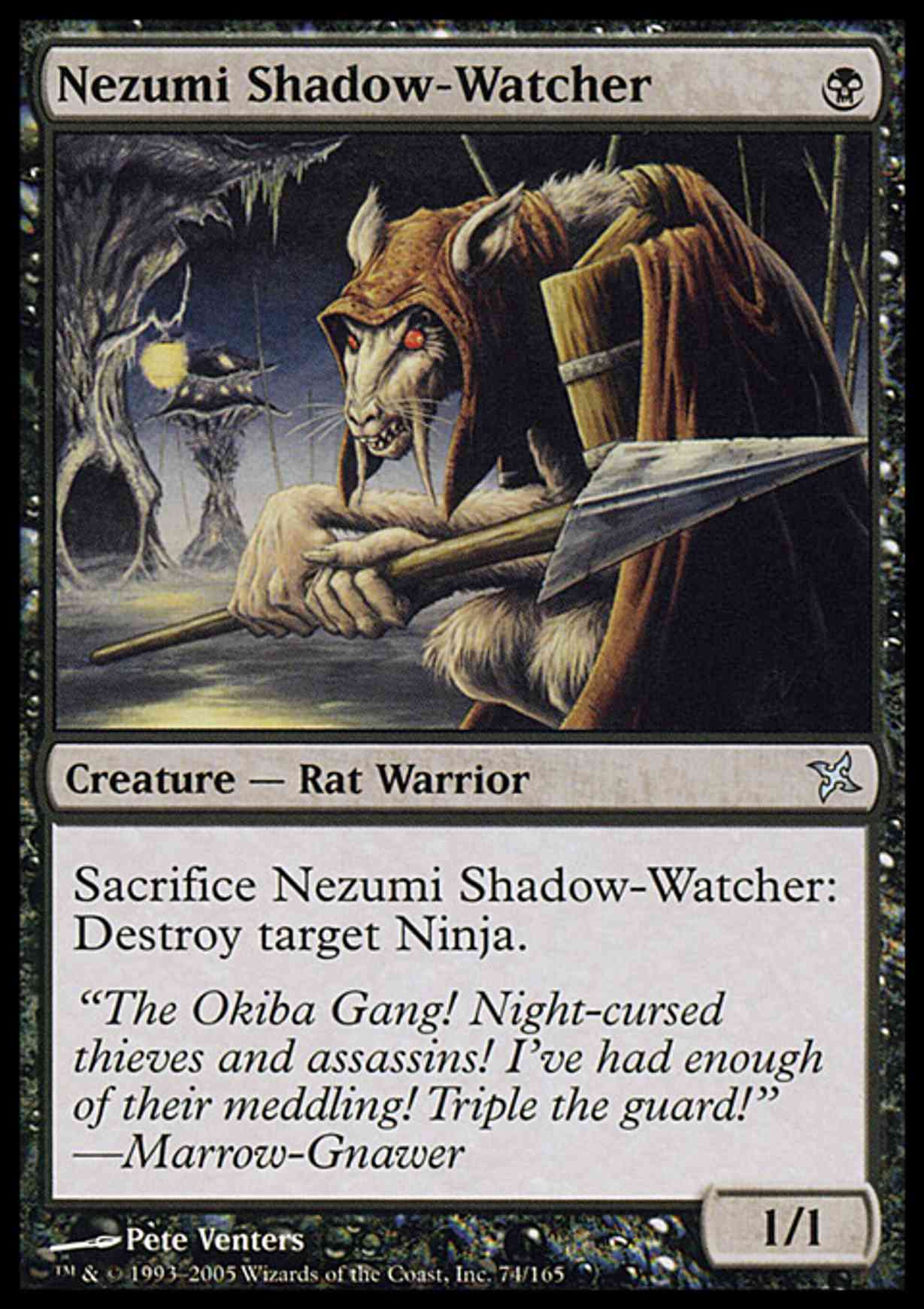 Nezumi Shadow-Watcher magic card front