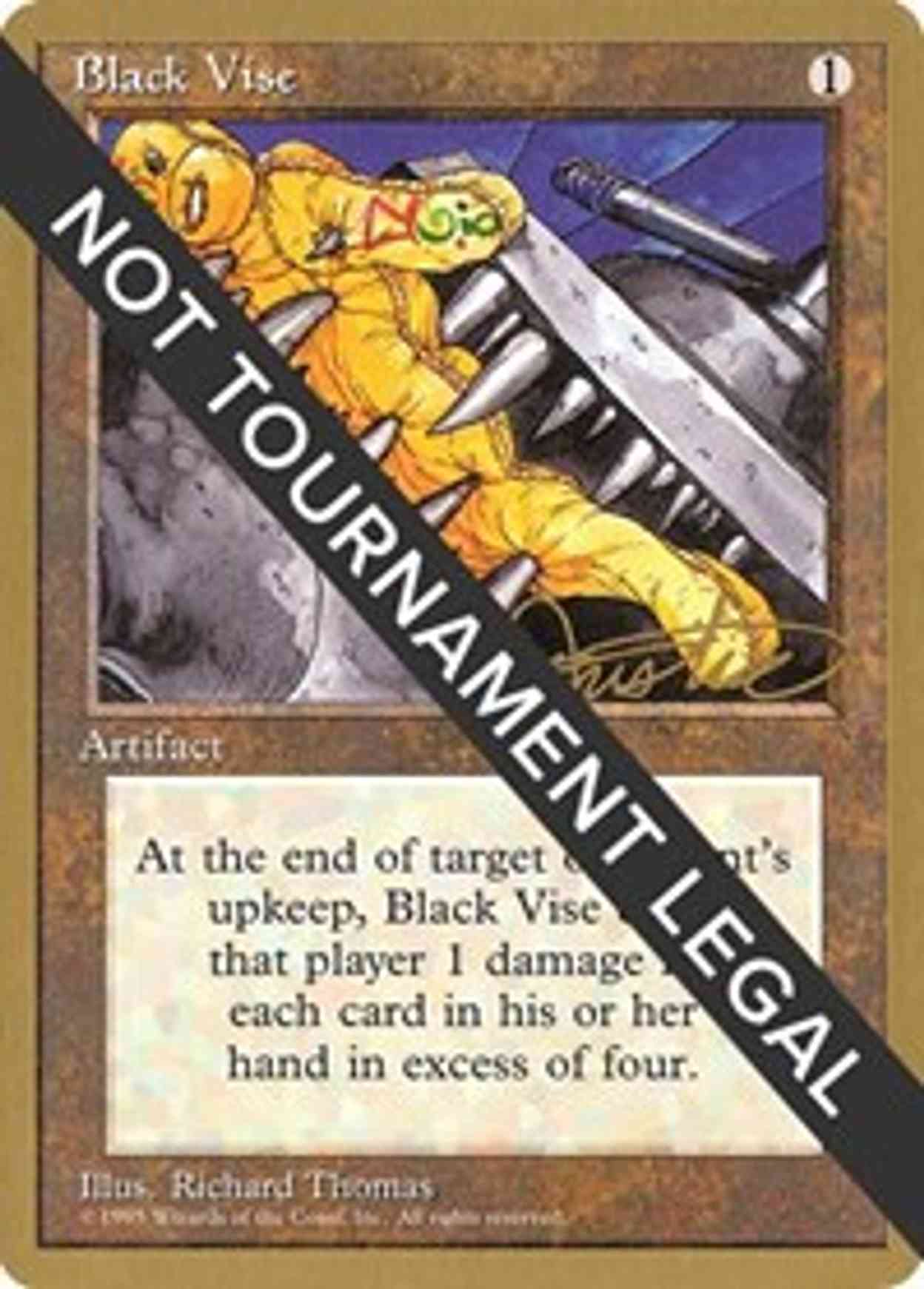 Black Vise - 1996 Mark Justice (4ED) magic card front